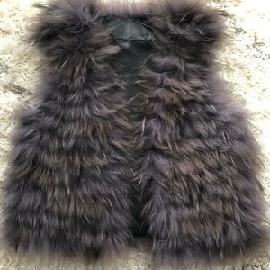 Real Fur Vest size small